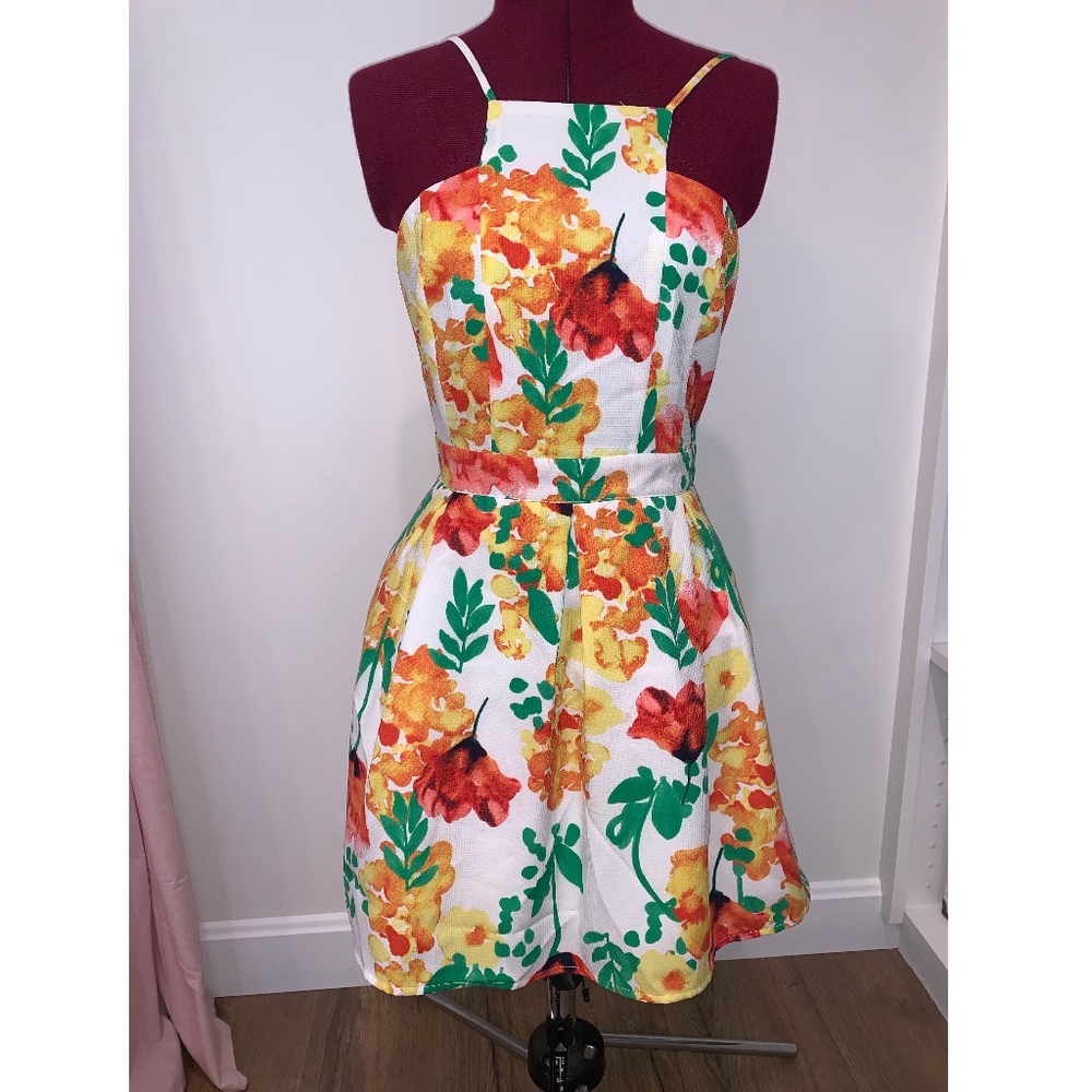 Mustard Seed Floral Dress - Medium